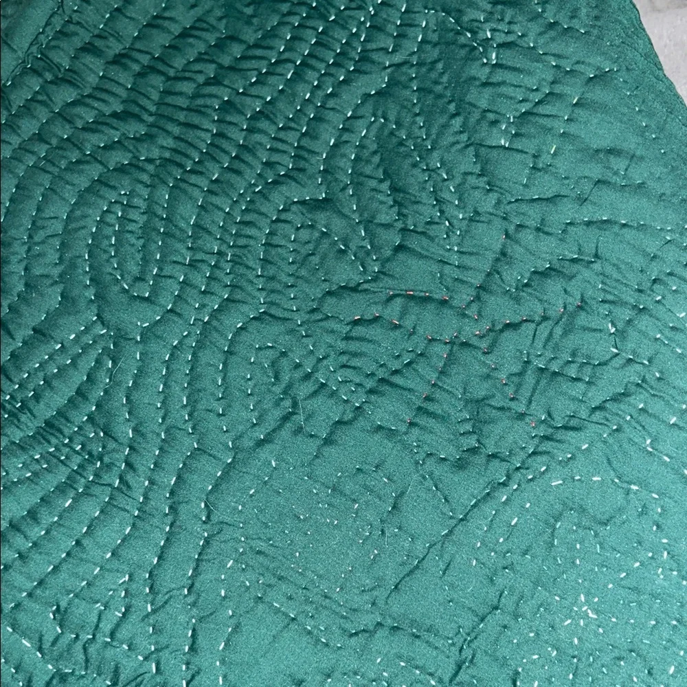 Floral green Hawaiian Quilt